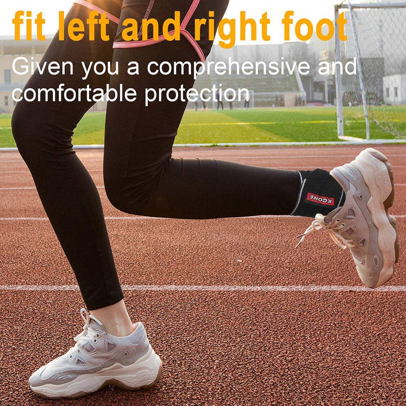 [Australia] - KGONE Adjustable Ankle Support, Ankle Brace Breathable Nylon Elastic Material Ankle Wrap for Sports, Joint Pain, Sprains Fatigue etc, One Size Fits All Grey 