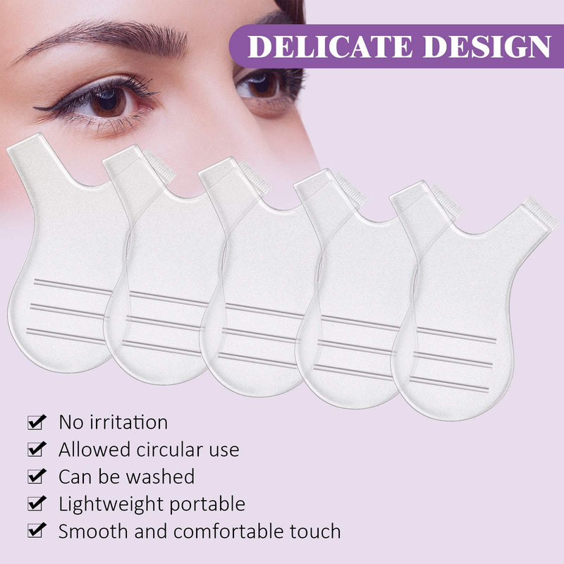 [Australia] - 48 Pieces Y Shape Eyelash Brush Eyelash Lift Brush Makeup Beauty Tool for Lash Graft Brush Eyelash Extension Cleanup Supplies 