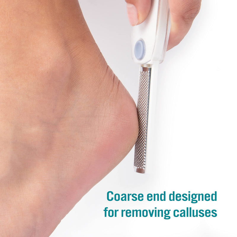 [Australia] - TRIM Foot Callus Shaver & Rasp with Sliding Cover – 2-in-1 Foot Care Tool – Features Slide & Lock Mechanism – Safely Conceals and Protects the End Not in Use – Keeps Your Feet Beautiful and Smooth Foot Rasp & Callus Shaver 