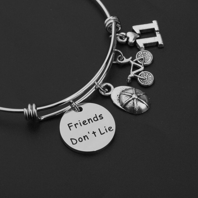 [Australia] - MAOFAED Friendship Jewelry Stranger Things Inspired Keychain Friend Don’t Lie Gift for Friend friend don't lie br 