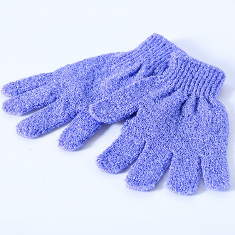 [Australia] - 6 Pairs Double Sided Exfoliating Gloves Body Scrubbing Glove Bath Scrubs for Shower, 6 Colors 