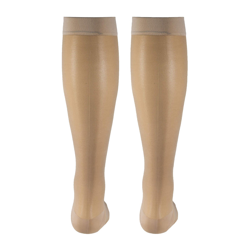 [Australia] - Truform Sheer Compression Stockings, 15-20 mmHg, Women's Knee High Length Medium (1 Pair) Nude 