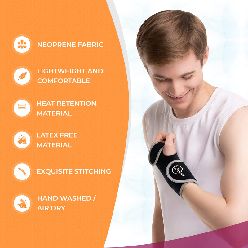 [Australia] - SNUG360 Wrist Brace with Splint - Adjustable & Breathable Wrist Brace for Carpal Tunnel, Tendonitis, Arthritis, Sprain & Fracture, Removable Aluminum Splint for Wrist Support, Left Hand, OR Right Hand (Left Hand) 