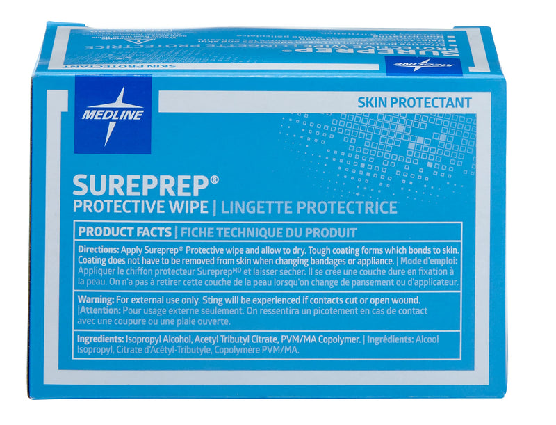 [Australia] - Medline Wipe Protectant Skin Sureprep, 50 Count Original Version 