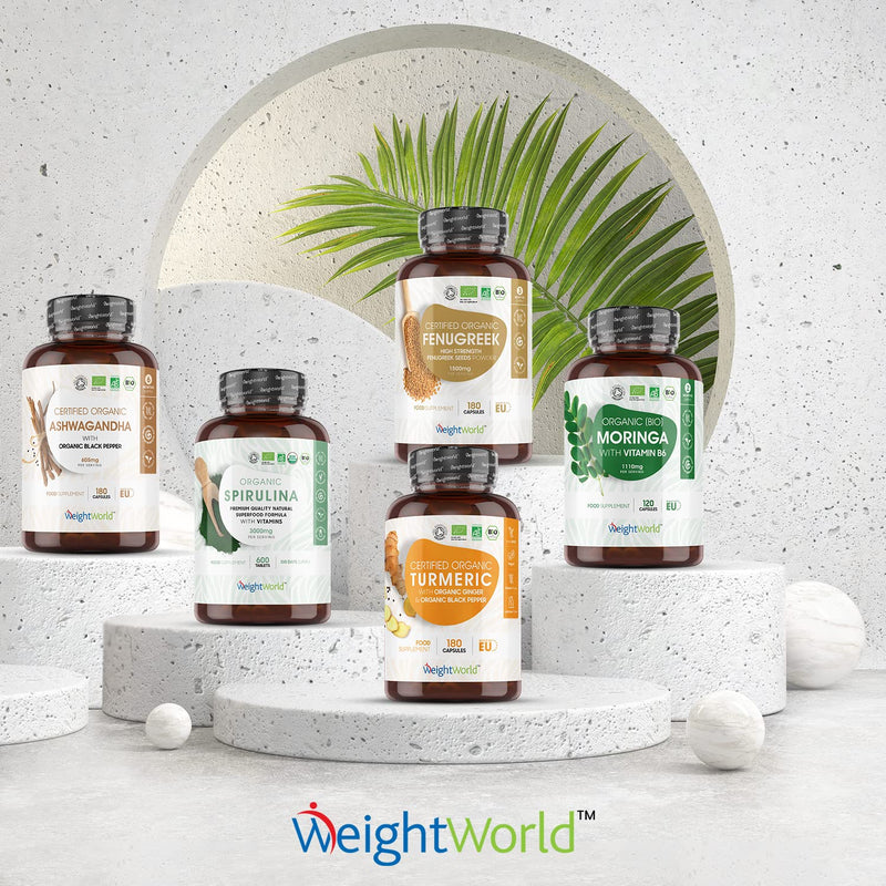 [Australia] - Organic Turmeric Ginger & Black Pepper Capsules 1520mg - 180 Vegan Capsules - with Active Curcumin - Soil Association Certified - 3 Month Supply - High Strength Turmeric & Black Pepper Supplement 