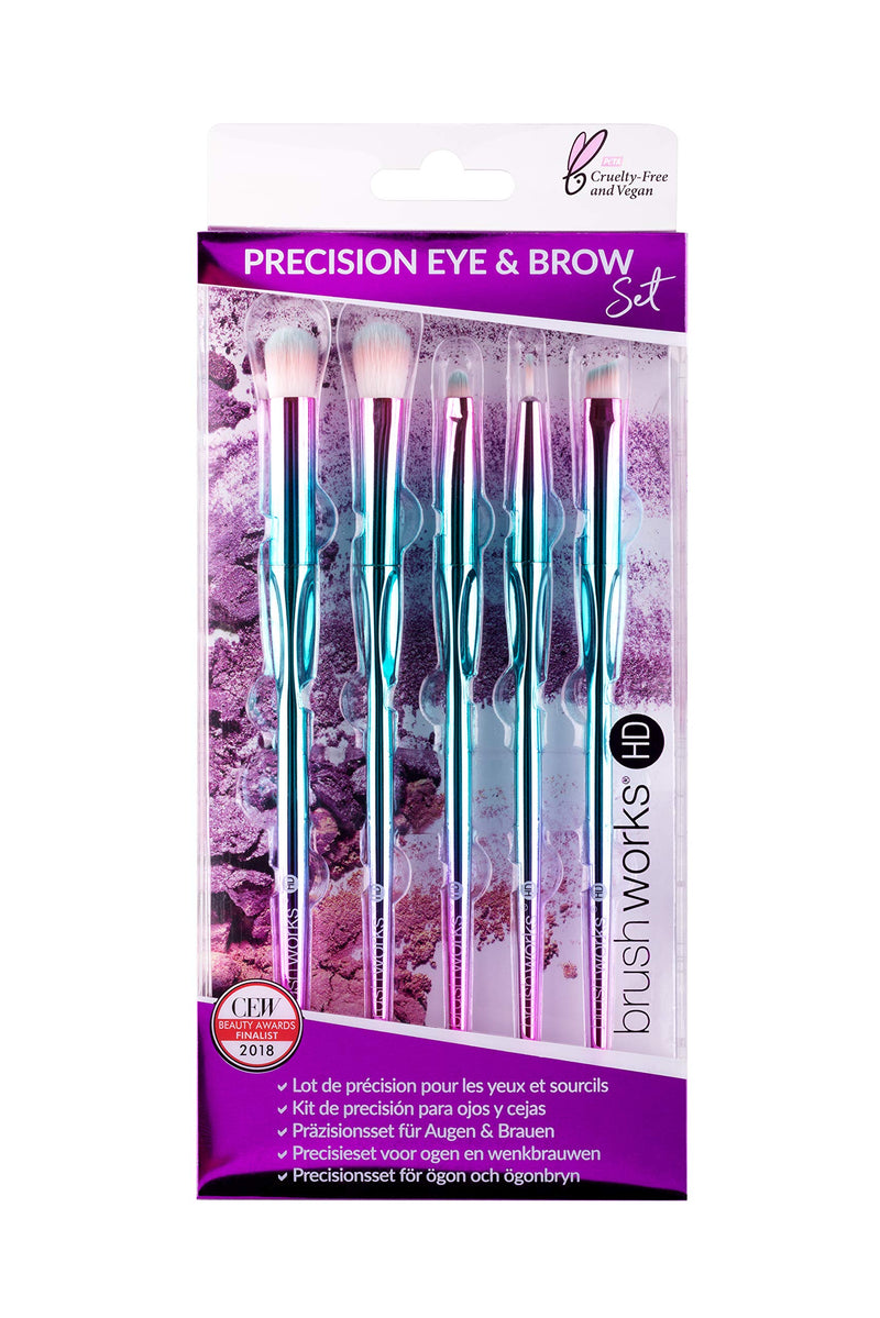 [Australia] - Brushworks HD Precision Eye & Brow Makeup Brush Set 
