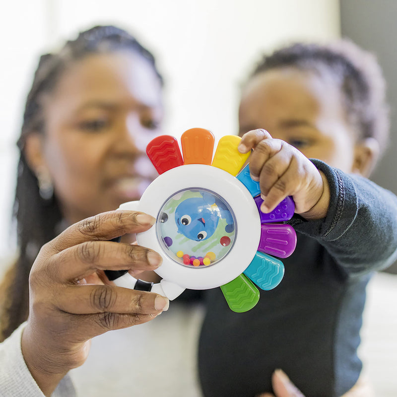 [Australia] - Baby Einstein, Outstanding Opus The Octopus, Sensory Rattle and Teether Multi-Use Toy, BPA Free and Chillable, 3 Months and up, 1pk Pink 