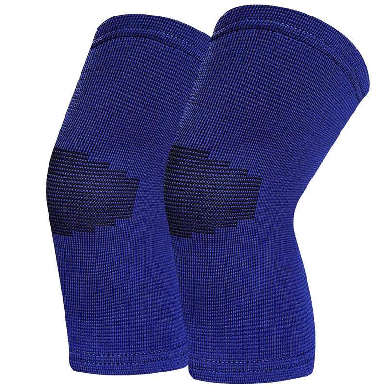 [Australia] - Kids Knee Brace,Knee Support,Teenagers Knee Sleeve,Sport Knee Protectors For Children(1 Pair) (Blue, Medium) Blue 