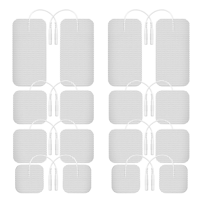[Australia] - Etekcity TENS Unit Replacement Pads Electrodes for Back Pain Relief, Self-Adhesive & Gel Free for Electrotherapy White (Pack of 16) 