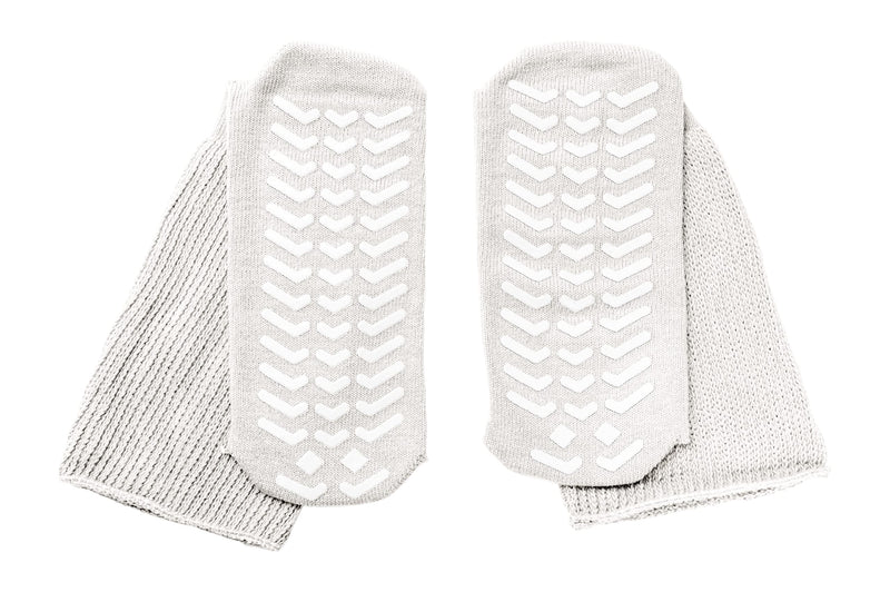 [Australia] - Extra Wide Socks for Swollen Feet, 3 Pairs Wide Bariatric Socks, Non Slip Cast Sock, Diabetic Edema Hospital Lymphedema Socks White 