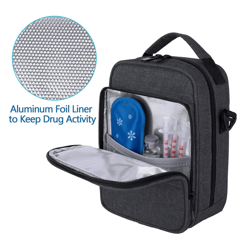 [Australia] - CURMIO Insulin Cooler Travel Case for Kids, Insulated Diabetes Supplies Bag with Shoulder Strap for Insulin Pens and Diabetic Supplies 