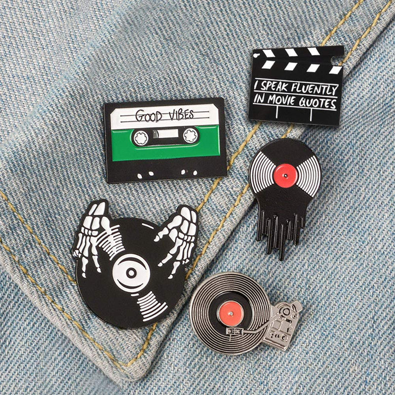 [Australia] - SINNKY Cute Enamel pins for Backpacks,Anime Cartoon pins for Jacket,Pins Set for Clothing Bags Jackets Accessory DIY Crafts pins Set. Cool Music Festival 