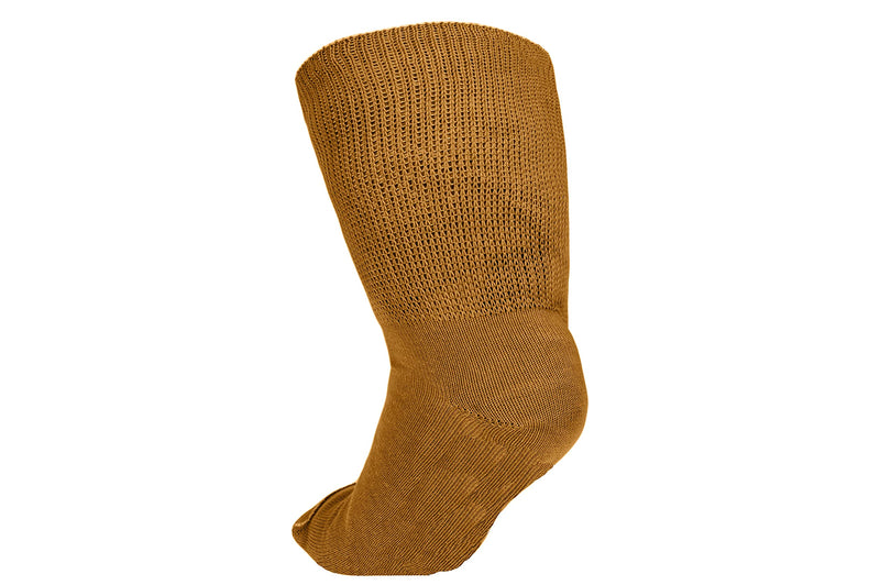 [Australia] - 3 Pairs of Super Wide Socks for Lymphedema - Bariatric Sock Oversized Sock Stretches up to 30'' extra wide socks (Mustard, XXX-Large-3X-Large-Big) Mustard 