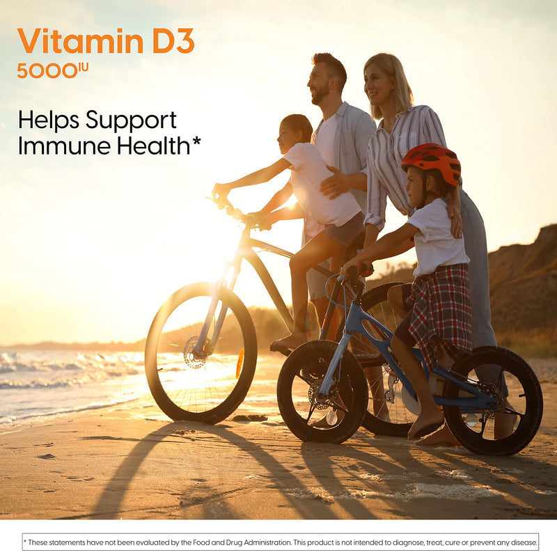 [Australia] - Doctor's Best Vitamin D3 5,000 IU for Healthy Bones, Teeth, Heart and Immune Support, Non-GMO, Gluten-Free, Soy Free, 360 Count (Pack of 1) 