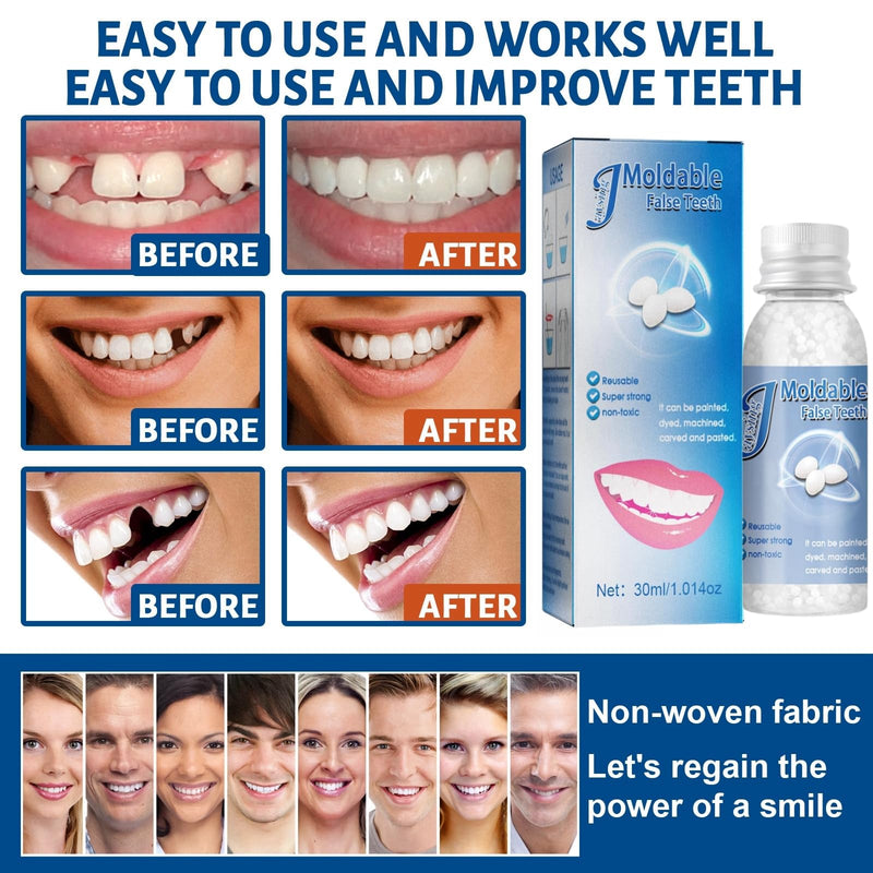 [Australia] - Tooth Filling Repair Kit,Temporary Tooth Filling for Missing Tooth,Dental Repair Tooth Filling Kit,False Teeth,Filling Kit for Teeth Repair Beads,Tooth Repair Granules,at Home Tooth Filling Kit 