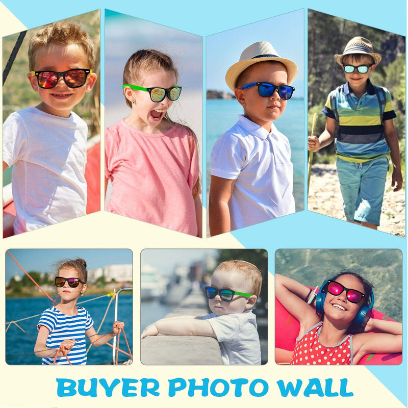 [Australia] - Kids Sunglasses Party Favors, 24Pack Neon Sunglasses with UV400 Protection in Bulk for Kids, Boys and Girls, Great Gift for Birthday Graduation Party Supplies, Beach, Pool Party Favors, Fun Gift, Party Toys, Goody Bag Favors 