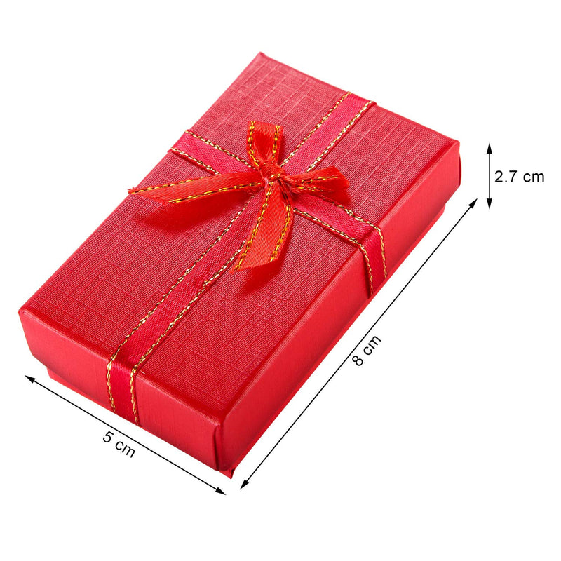 [Australia] - Pangda 12 Pieces Cardboard Ring Gift Box Jewelry Boxes Package Case for Christmas Valentine's Day Necklace Earring Gift, Random Color (Rectangle Ring Box) 