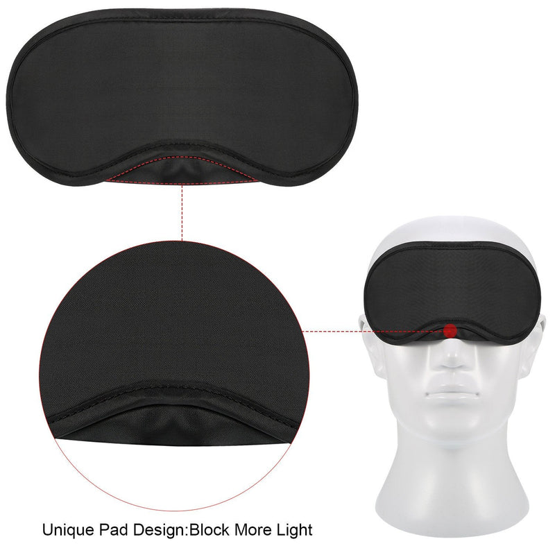 [Australia] - 20 Pack Blindfold Eye Mask for Sleep Game Travel with Nose Pad (Black) 