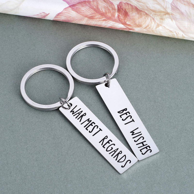 [Australia] - Schitt's Creek TV Show Merchandise Gift Funny Ew David Rose Alexis Quote Key Chain Best Wishes Warmest Regards 