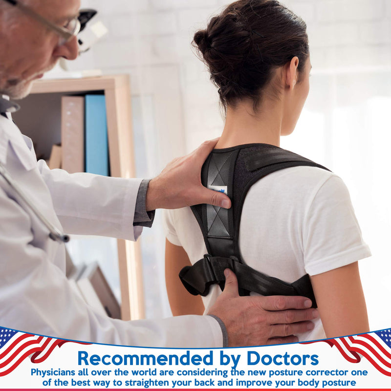 [Australia] - Posture Corrector for Men and Women - Adjustable Upper Back Brace for Clavicle Support and Providing Pain Relief from Neck, Back and Shoulder(Universal) 
