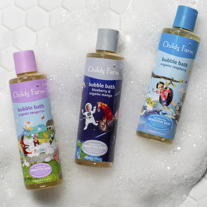 [Australia] - Childs Farm | Kids Bubble Bath | Blueberry & Organic Mango | Gently Cleanses & Soothes | Suitable for Dry, Sensitive & Eczema-prone Skin | 250ml Blurberry&Mango 250 ml (Pack of 1) 