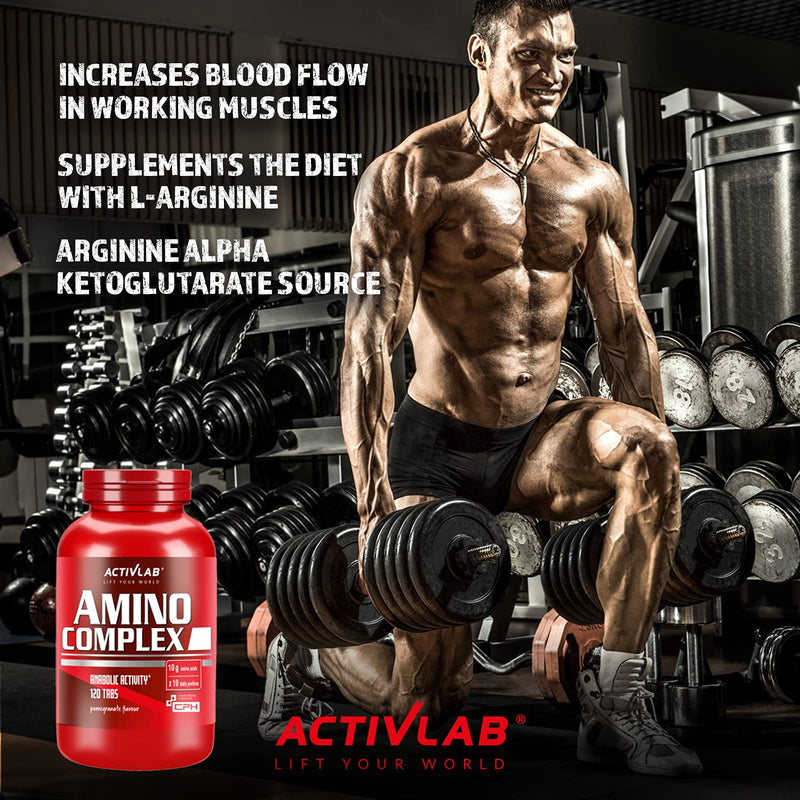 [Australia] - Activlab Amino Complex - 120 Tablets | Essential Aminoacids | BCAA | for Gym | Muscle Growth | It inhibits catabolism | Supports Anabolism | accelerates Regeneration 