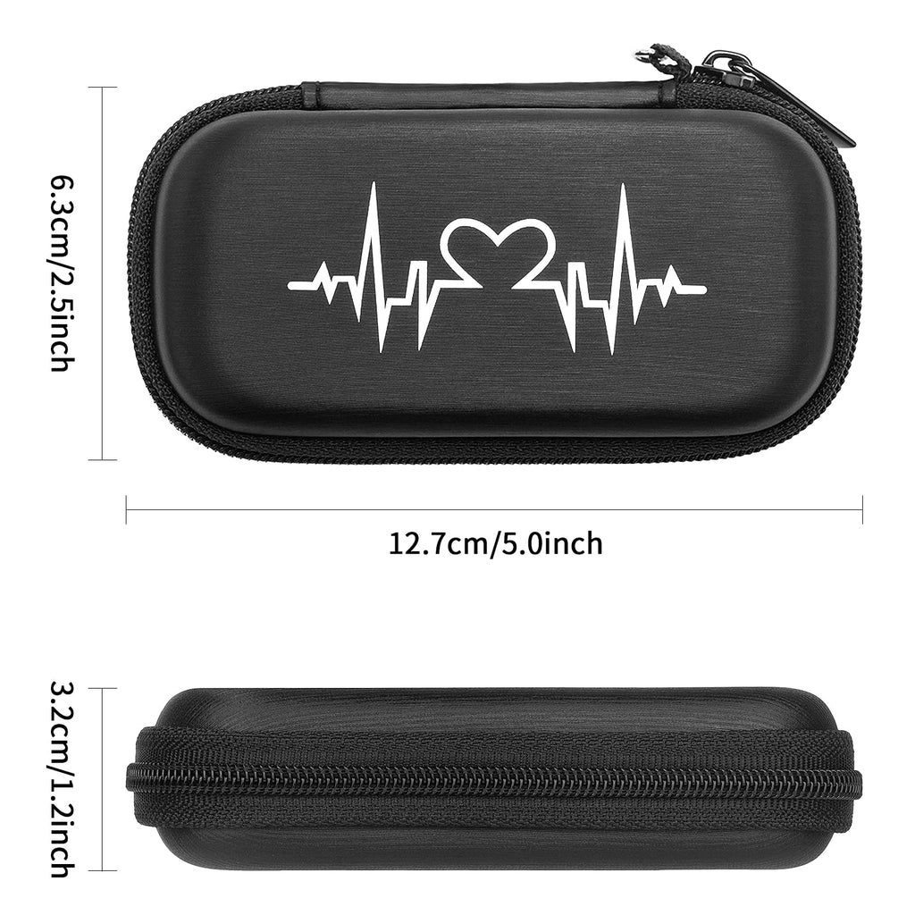 [Australia] - Hard Case for Heart Monitor EKG Devices, Travel Case Protective Cover Storage Bag 6L/Classic EKG 