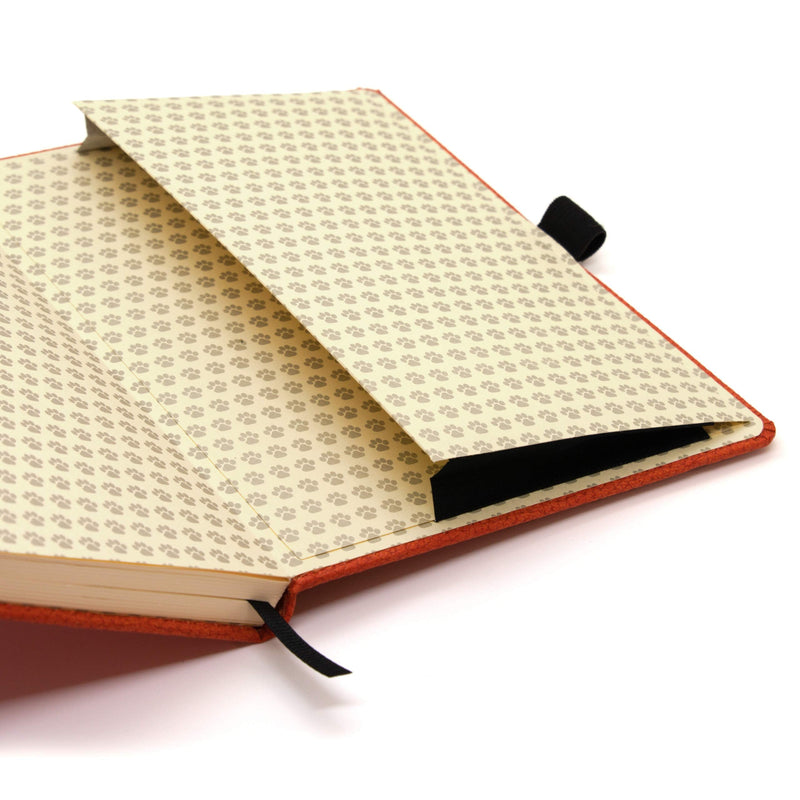 [Australia] - Dingbats* Notebooks - Wildlife Plain Medium Notebook, Orange Tiger, A5 - Hardcover - Cream 100gsm Ink-Proof Paper - Includes Pocket & Bookmark 