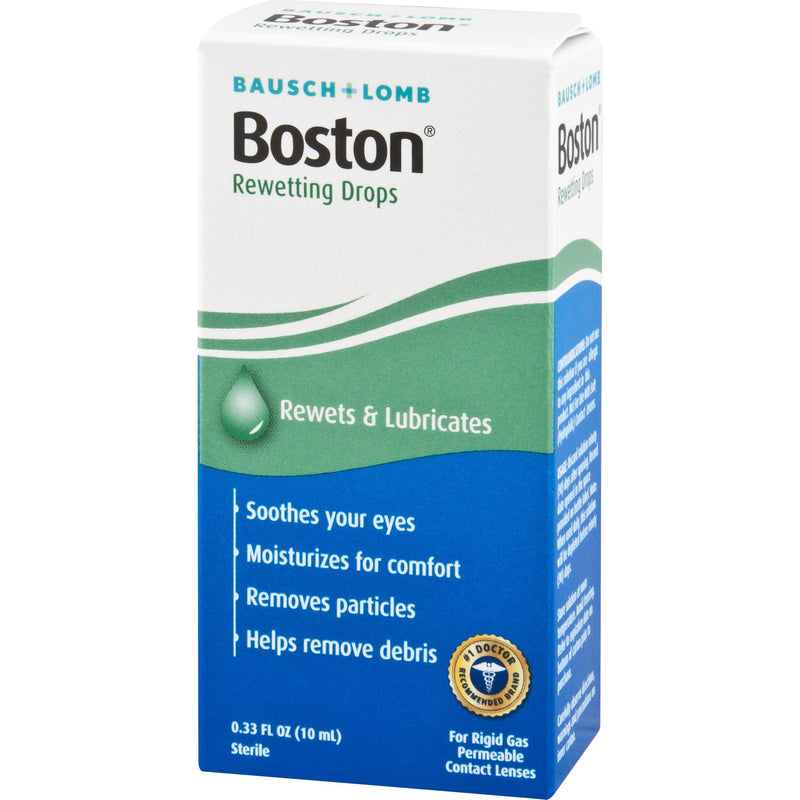 [Australia] - Contact Lens Solution by Boston, Rewetting Solution for Gas Permeable Contact Lenses, 0.33 Fl Oz Contact Lens Solution 