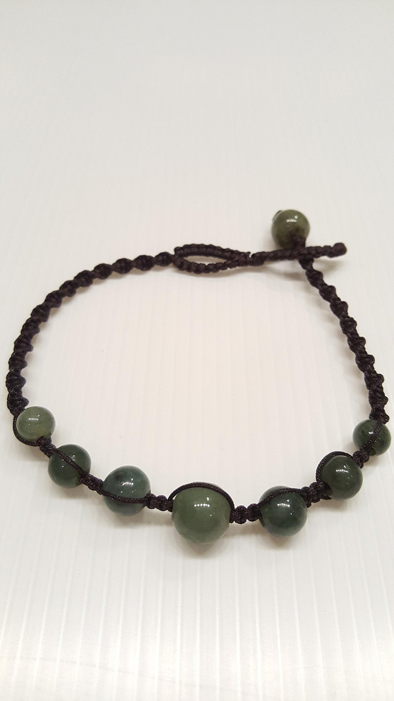 [Australia] - Infinityee888 Jade Bead Anklet Green Feng Shui for Men,Women Ankle Bracelet-AK01 