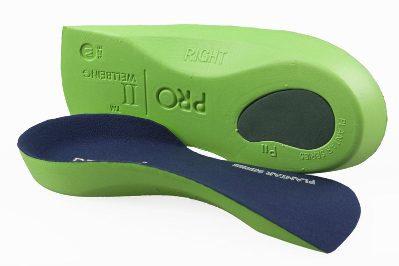 [Australia] - Pro11 3/4 Length Slim Fit Orthotic Heel Cup Insoles Plantar Fasciitis Metatarsalga Treatment (3-4.5 XS) 