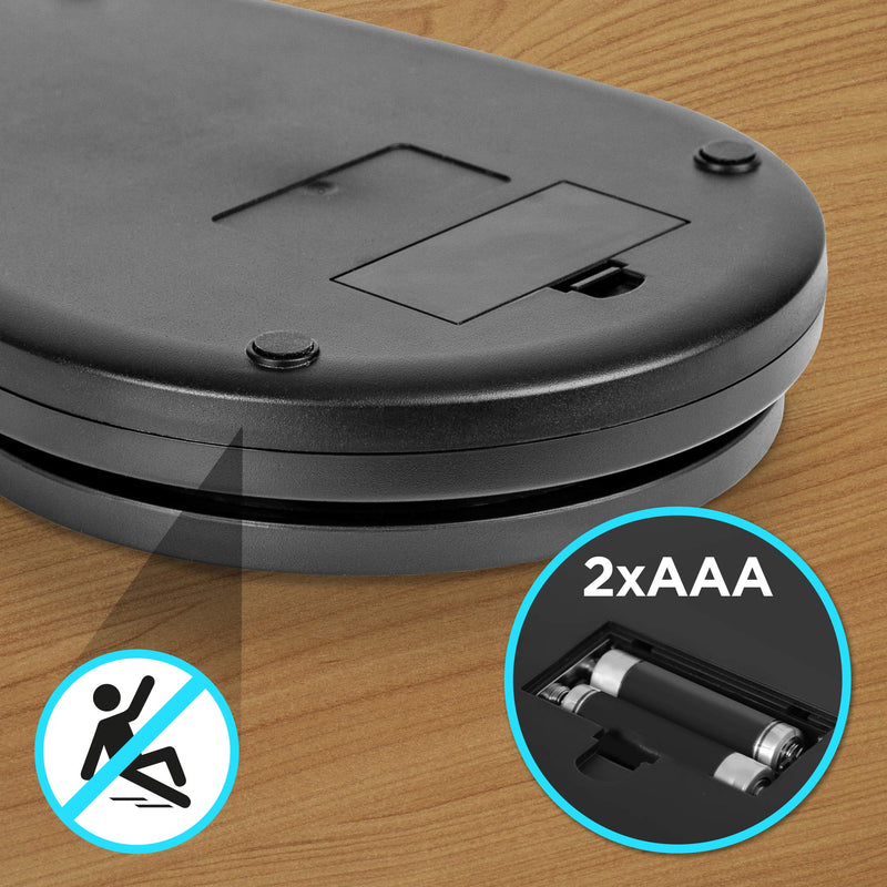 [Australia] - Duronic Kitchen Scales with Bowl for Baking KS5000BK/SS Digital Postal Parcel Weighing Scale 5KG Capacity Tare 1g Precision Stainless Steel 2.5L Bowl Black 