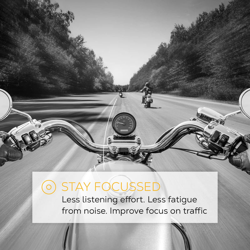 [Australia] - Motorcycle Ear Plugs - Shush Biker - Prevent Hearing Loss from Wind Noise - High Performance Hearing Protection with Ceramic Filter (SNR 24 dB) - Reusable 365x 
