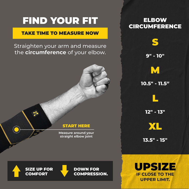 [Australia] - CopperJoint Compression Elbow Sleeve – Copper-Infused Design- Single Large PRO Edition 