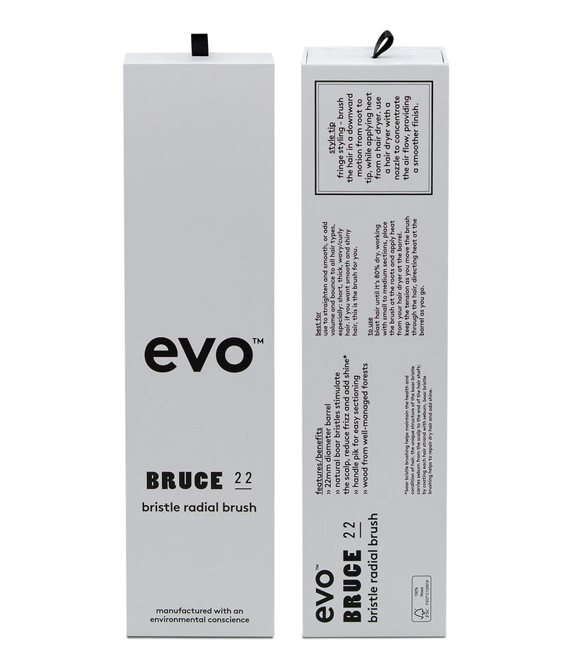 [Australia] - EVO Bruce Natural Bristle Radial Hair Brush, 22mm Bruce 22 