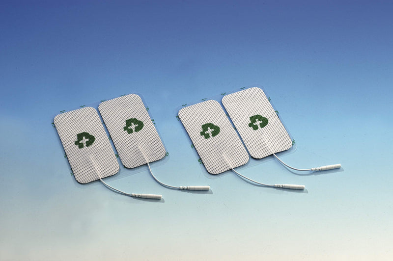 [Australia] - TESMED Electrode pads for TENS and EMS stimulation current devices with 2mm plug connection, self-adhesive 4 Pieces (50x100mm) 