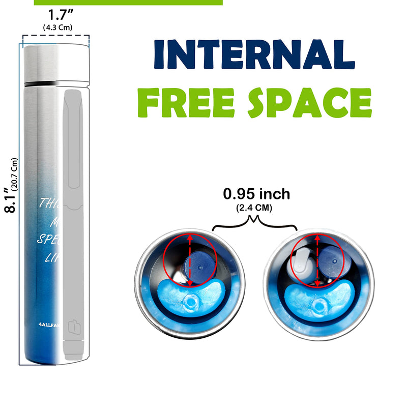 [Australia] - 4allfamily 1 Pen Opened Insulin Travel Case Cooler Pocket Size Medical Bag Daily Use Medicine Travel Cooler TSA Approved Case for Insulin Pen Diabetic Supplies Insulated Travel Medicine kit Blue 