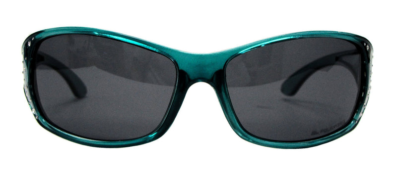 [Australia] - HZ Series Elettra – Women’s Premium Polarised Sunglasses by Hornz Tropical Teal Frame - Dark Smoke Lens 