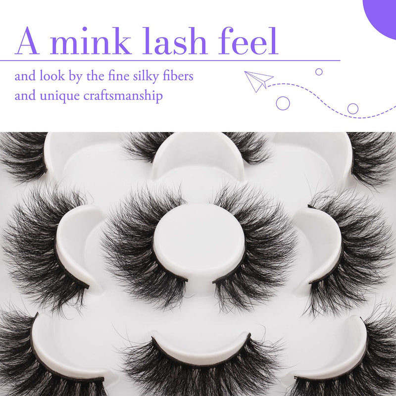 [Australia] - JIMIRE False Eyelashes Fluttery Faux Mink Lashes Pack Fluffy Crisscross Volume Lashes for Baby-doll Look 