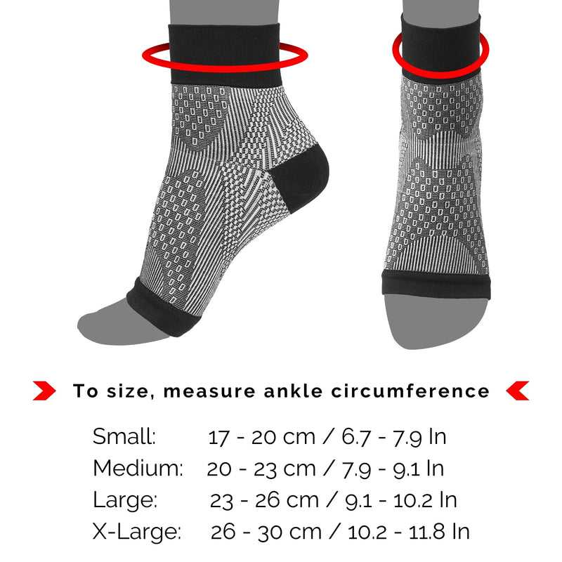 [Australia] - Plantar Fasciitis Compression Socks for Women & Men - Best Ankle Compression Sleeve, Provides Arch Support & Heel Pain Relief (Medium) Medium 