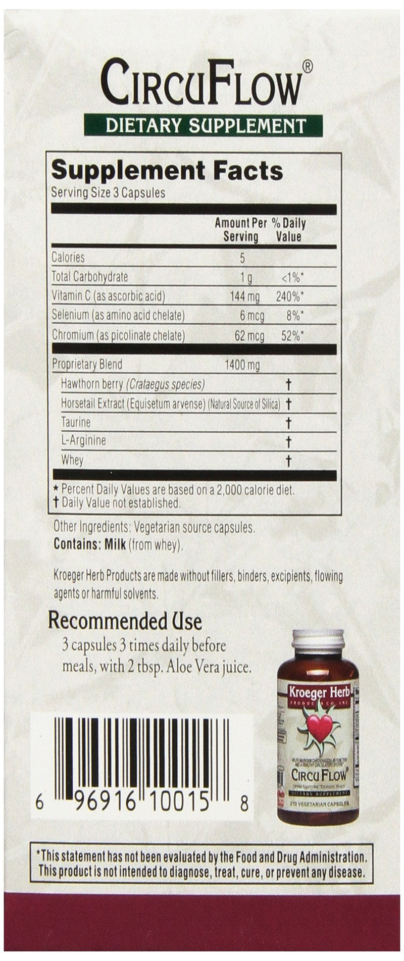 [Australia] - Kroeger Herb Circuflow Capsules, 270 Count 