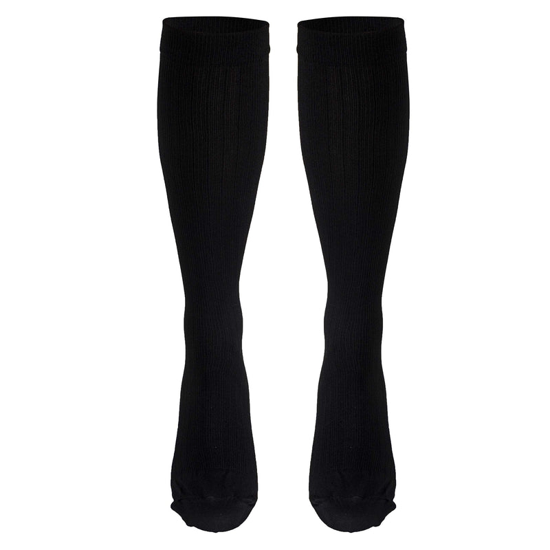 [Australia] - Truform Compression Socks, 8-15 mmHg, Men's Dress Socks, Knee High Over Calf Length, Black, X-Large (8-15 mmHg) X-Large (1 Pair) 