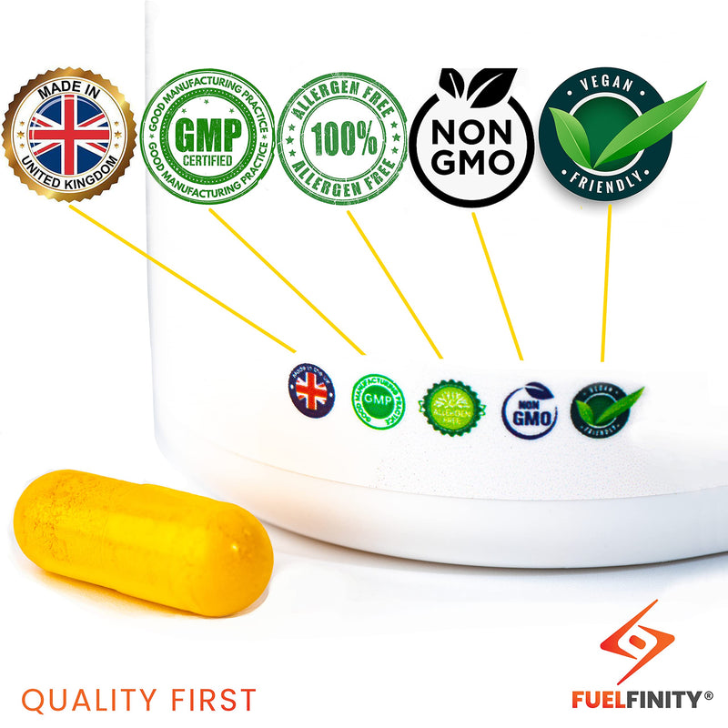 [Australia] - FuelFinity� - Premium Vitamin B2 Riboflavin 400mg per Capsule - 120 Days Supply - Highest Manufacturing Standards- no additives - Vegan 120 Count (Pack of 1) 