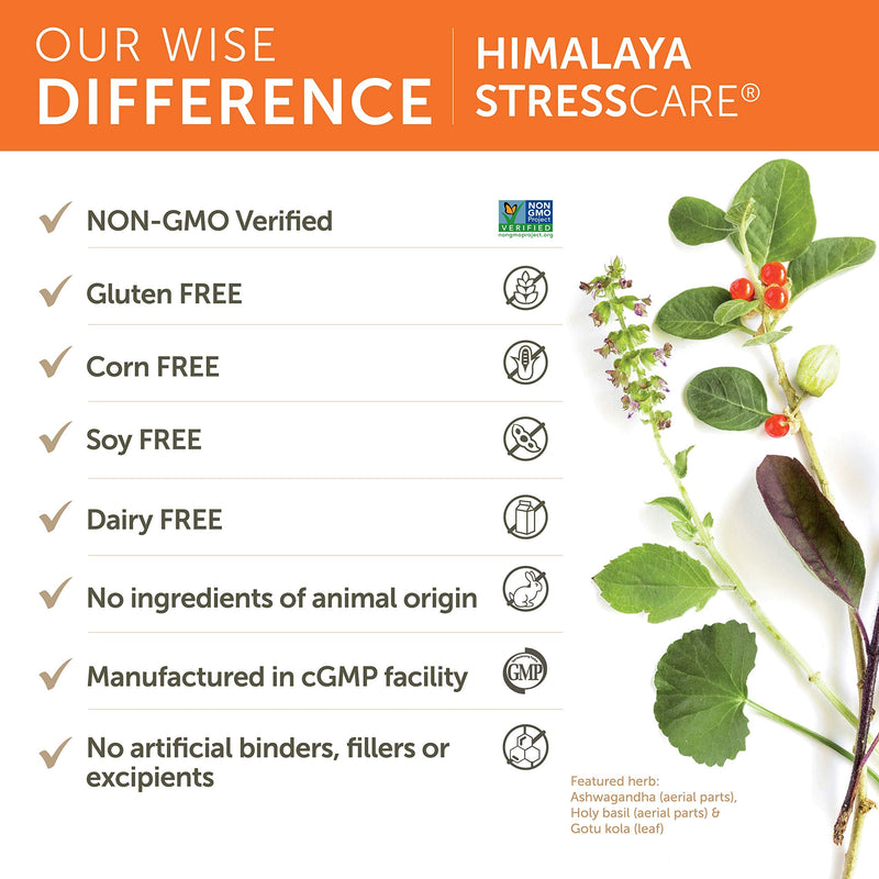 [Australia] - Himalaya StressCare for Natural Stress Relief, 120 Capsules, 1 Month Supply 
