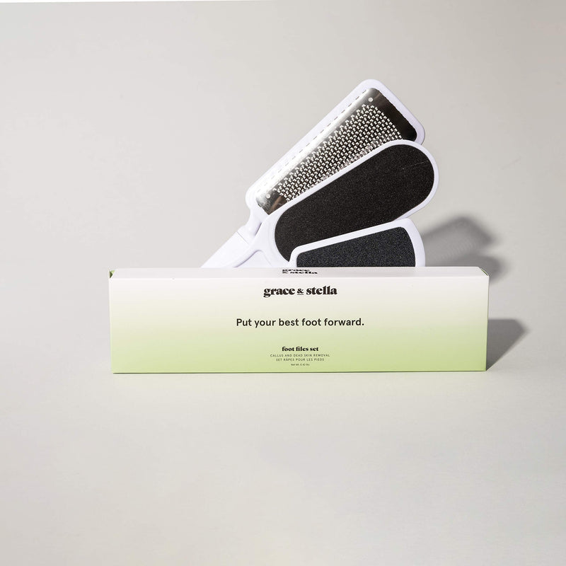 [Australia] - Dead Skin Remover for Feet (3 Pc Set) - Pedicure Foot Egg File Callus Remover and Foot Peeler Includes 2X Foot File Grater (Double Sided), 1x Foot Scraper 