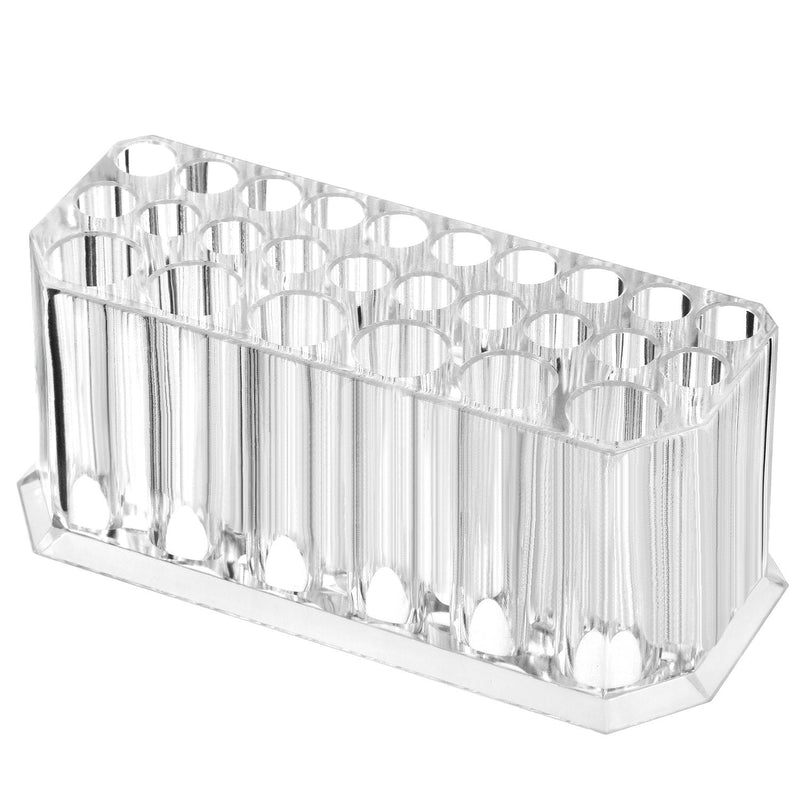 [Australia] - HBlife Clear Acrylic Makeup Eyeliner Lip Liner Holder Organizer, 26 Slots 