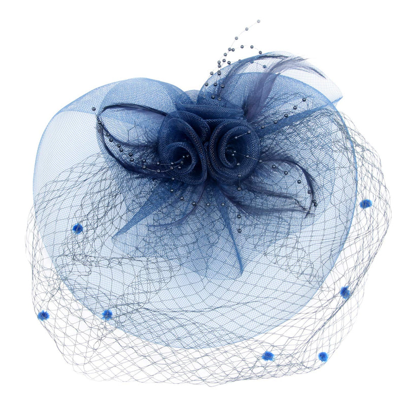 [Australia] - Ws&Wt Fascinator Hat for Women Tea Party Wedding Kenturky Derby Navy-02 