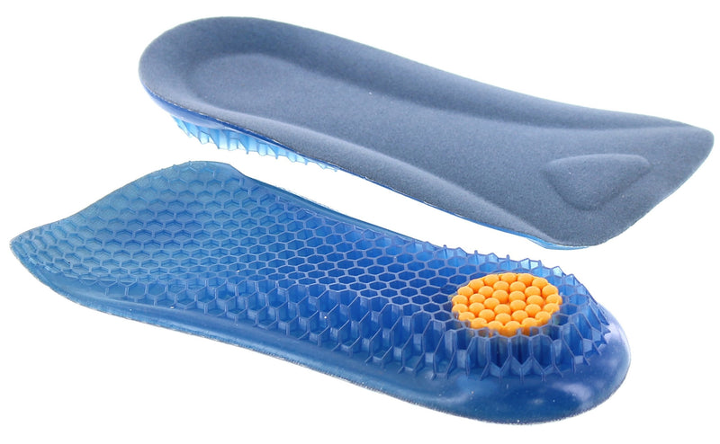 [Australia] - Honeycomb Gel Half Insole for Women - 1/2 inch Taller Height Increase Heel Lift Cushion Insert - Leg Discrepancy Balancer 