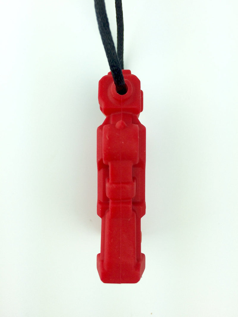 [Australia] - chubuddy Robot Chewy Robotz - Red, Non-Toxic, for Light Chewers (Chew Factor 1.5) 