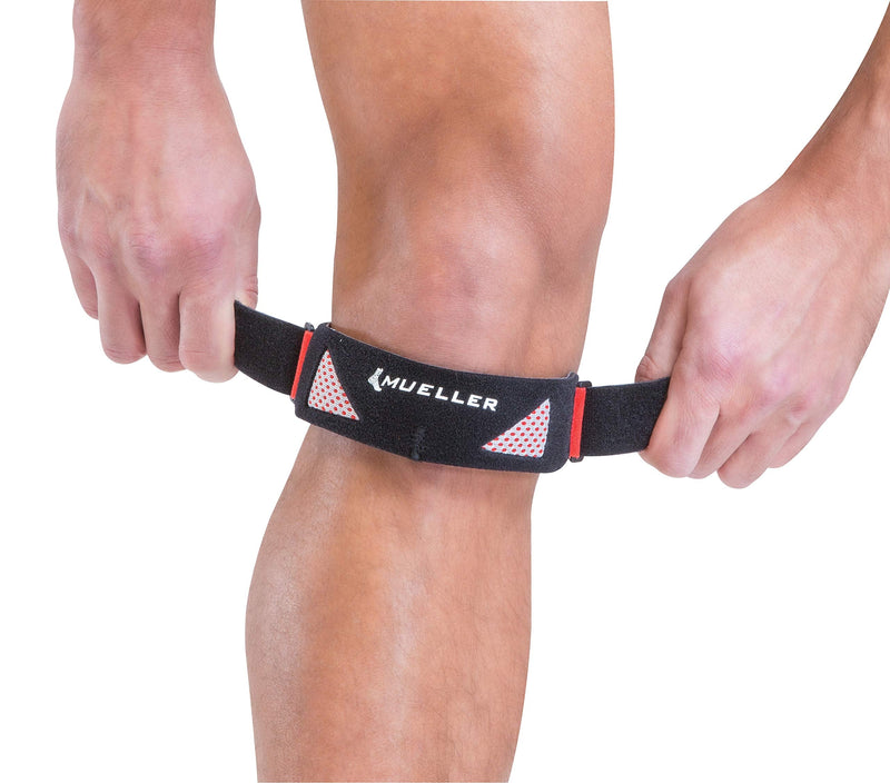 [Australia] - Mueller Sports Medicine Advanced SportCare Patella Strap, For Men and Women, Black, One Size Fits Most 